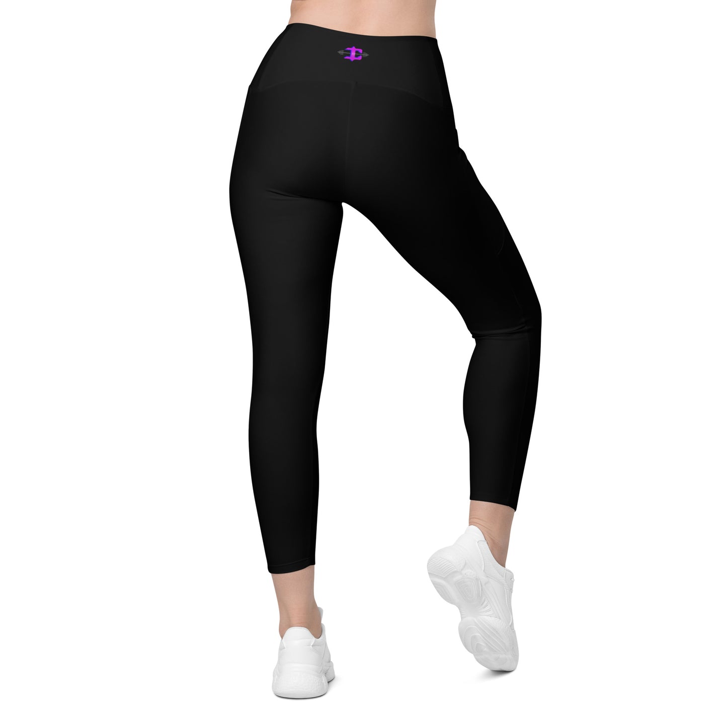 Crossover leggings with pockets